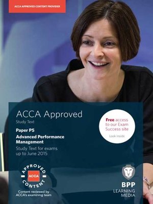 cover image of ACCA P5 Advanced Performance Management
